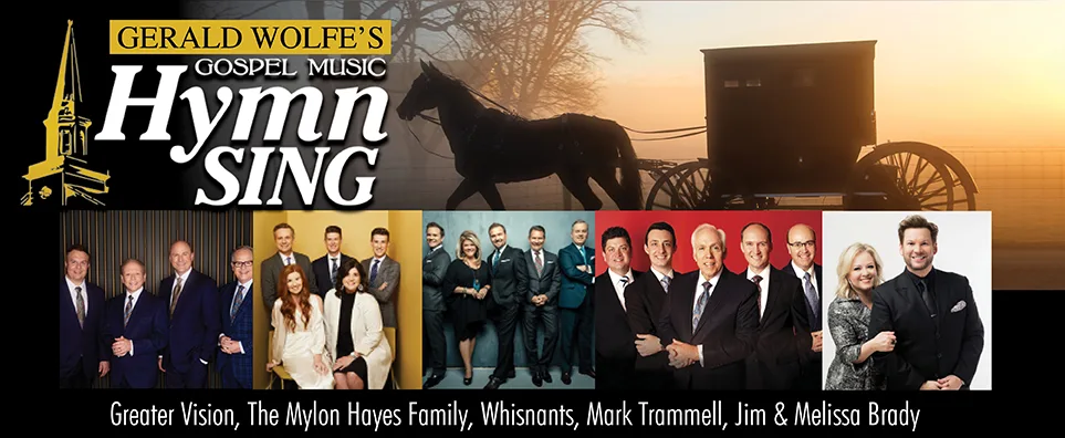 Gospel Music Hymn Sing - Greater Vision, Hayes Family, Whisnants, Mark Trammell, & Bradys Info Page Header