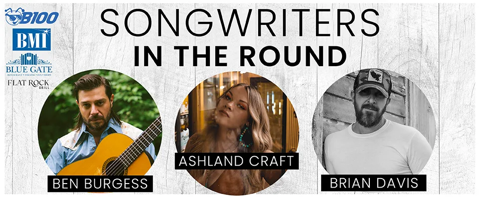 B100's Songwriters in the Round Info Page Header