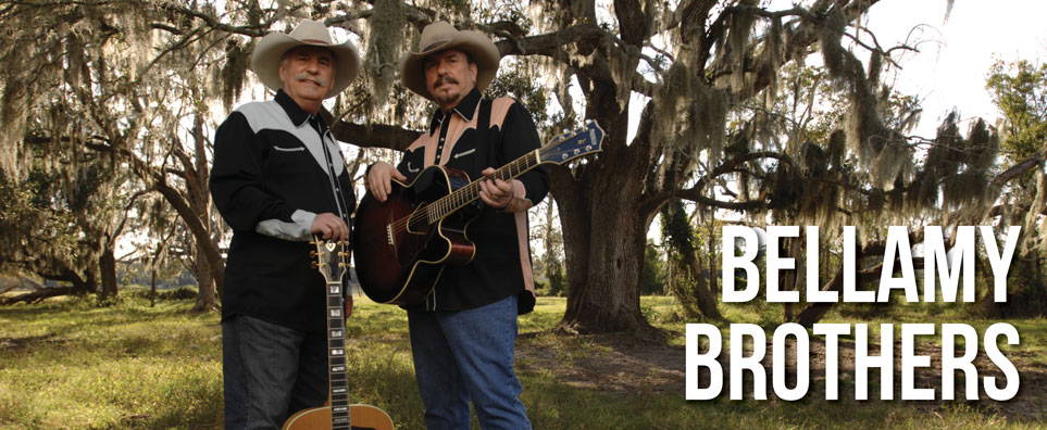 Photo of Bellamy Brothers (distanced) for the Shipshewana Event