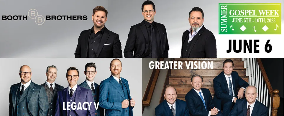 Booth Brothers, Greater Vision, & Legacy V Info Page Header