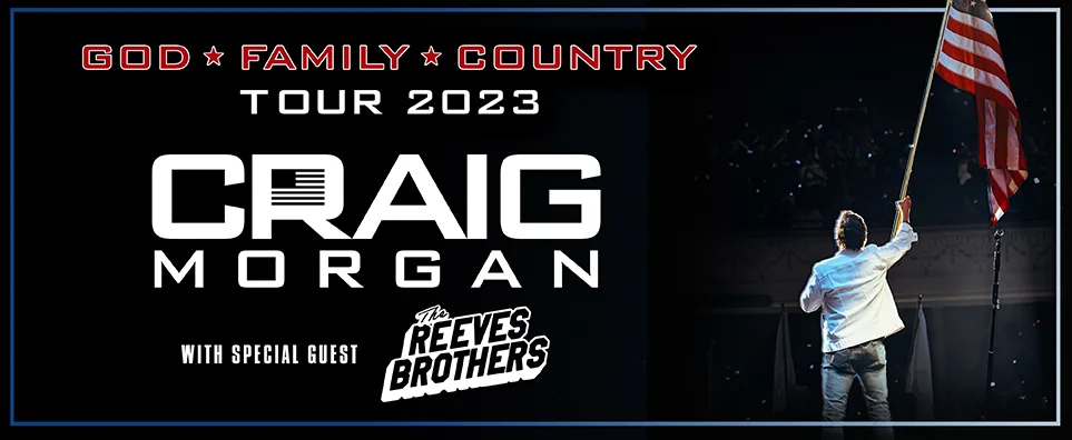 Craig Morgan - God, Family, Country Tour 2023  Info Page Header