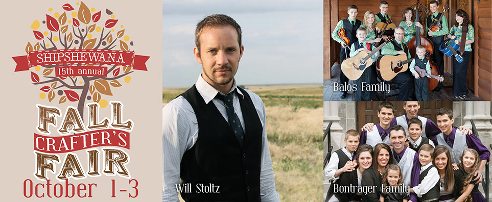 Crafters Fair feat. Will Stoltz, Bontrager Family, Aaron Stutzman and Sheila Mullet with Livin' Forgiven Info Page Header