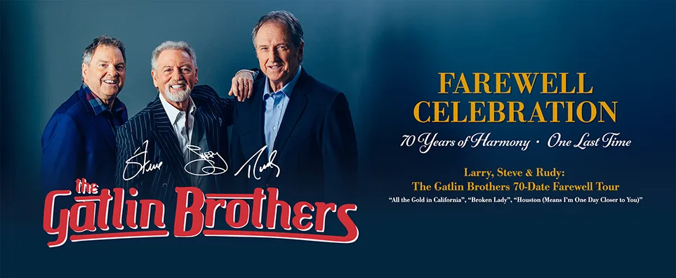 Gatlin Brothers - 70 Years of Harmony Farewell Tour Info Page Header