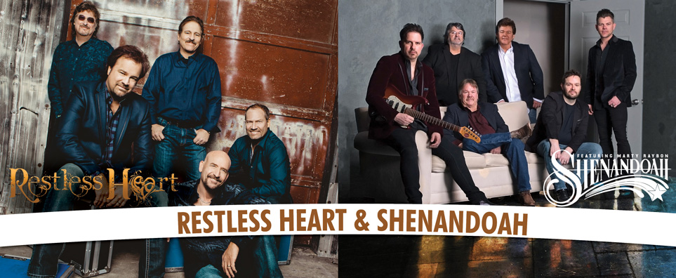 Photo of Restless Heart and Shenandoah (distanced) for the Shipshewana Event