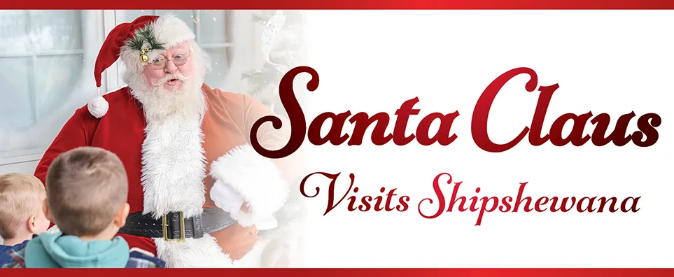 Santa & Characters Visit Shipshewana! Info Page Header