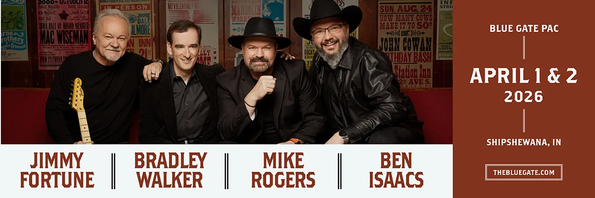 Brothers of the Heart - 2 Nights 2 Unique Setlists - April 1, 2026 - Shipshewana, IN