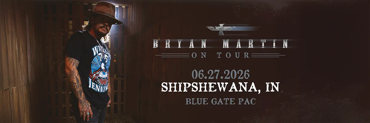 Bryan Martin  - June 27, 2026 - Shipshewana, IN