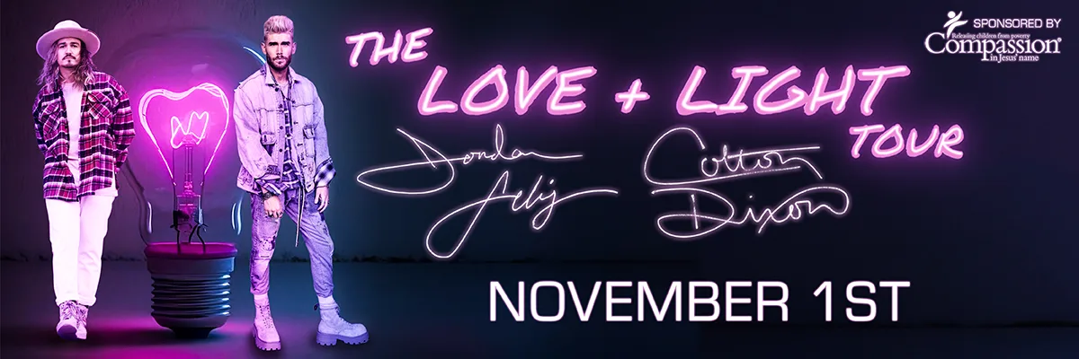 Colton Dixon & Jordan Feliz: Love & Light Tour - November 1st, 2023 - Shipshewana, IN