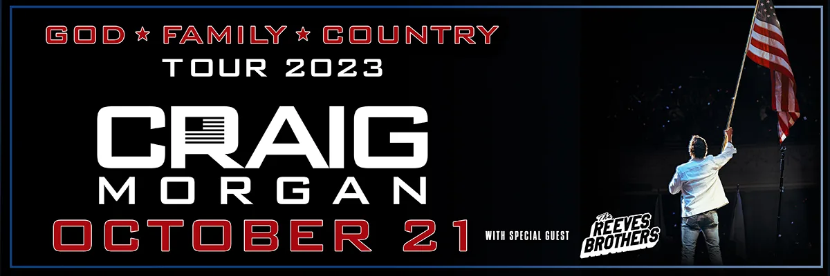 Craig Morgan - Oct 21st - Shipshewana, IN