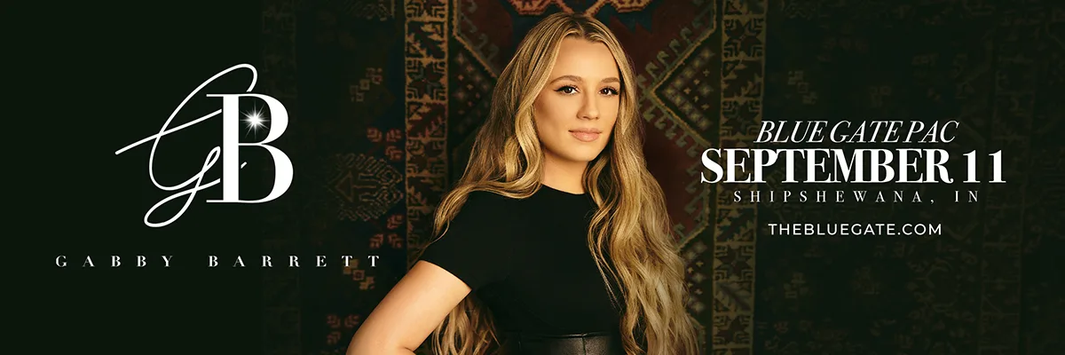 Gabby Barrett - September 11, 2026 - Shipshewana, IN