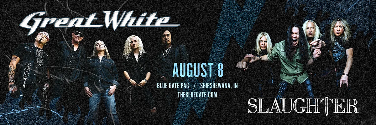 Great White & Slaughter - August 8, 2025 - Shipshewana, IN