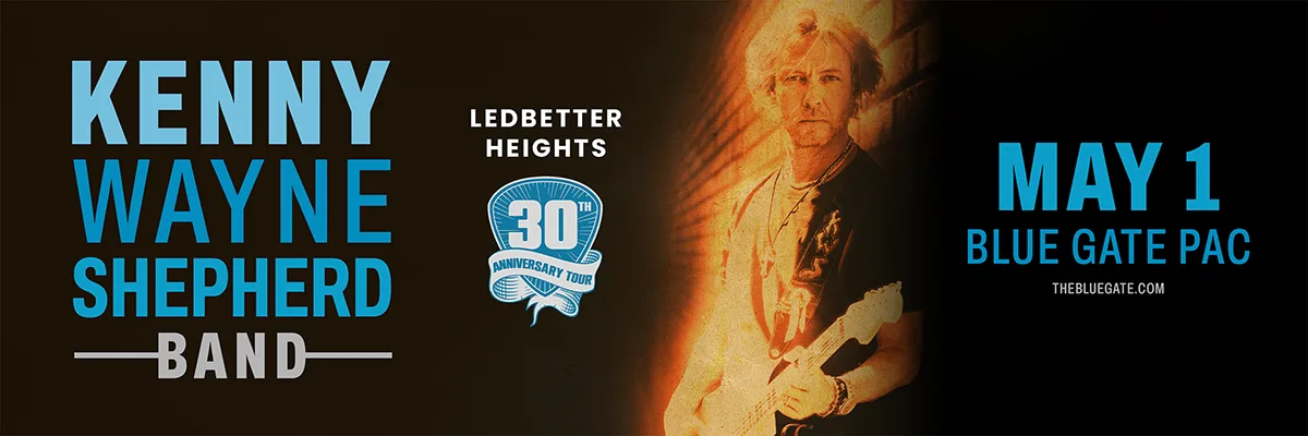 Kenny Wayne Shepherd Band - Ledbetter Heights Anniversary Tour - May 1, 2026 - Shipshewana, IN