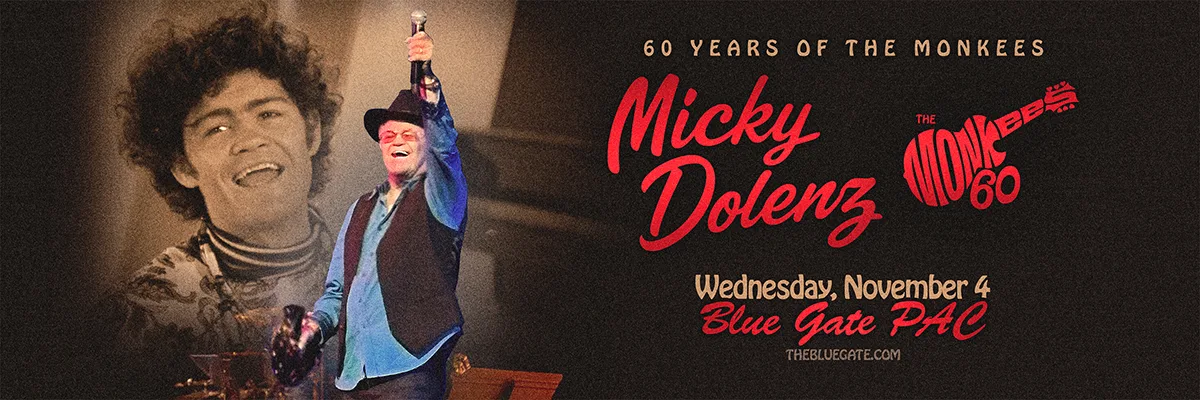 Micky Dolenz - 60 Years of The Monkees - November 4, 2026 - Shipshewana, IN