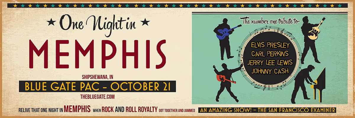 One Night in Memphis - October 21, 2026 - Shipshewana, IN