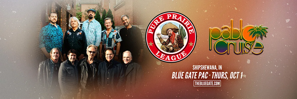 Pure Prairie League & Pablo Cruise  - October 1, 2026 - Shipshewana, IN