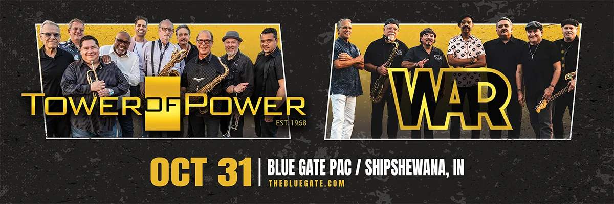 Tower of Power and WAR - October 31, 2025 - Shipshewana, IN