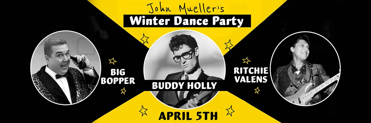 Buddy Holly, Ritchie Valens, Big Bopper Tribute - Winter Dance Party - April 5, 2024 - Shipshewana, IN