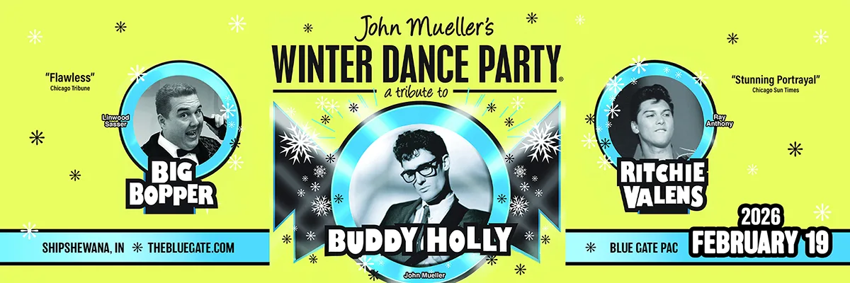 Buddy Holly, Ritchie Valens, Big Bopper Tribute - Winter Dance Party - February 19, 2026 - Shipshewana, IN