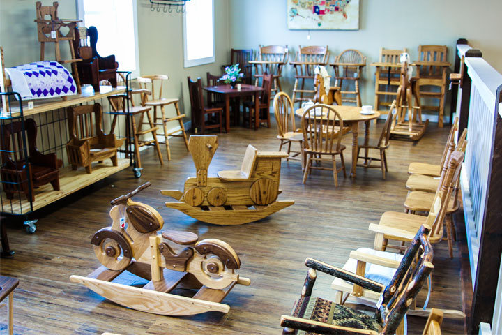 Caribbean Rocking Footrest  Amish Furniture by Shipshewana Furniture Co.